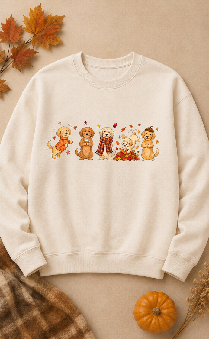 Autumn Doodle Puppies