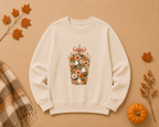 Fall Ghost Bouquet Glass