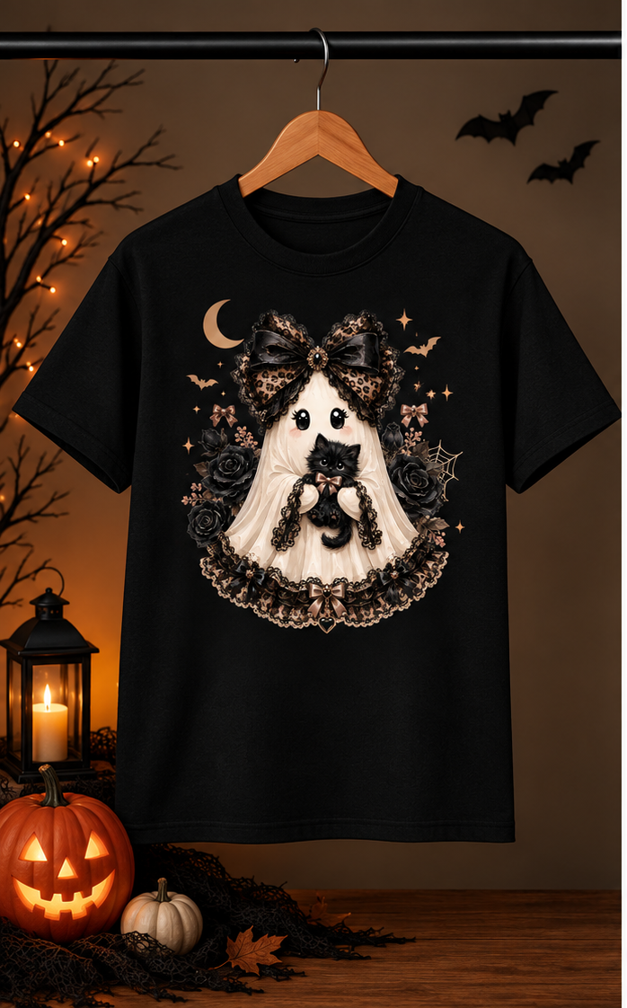 Cute Ghost with a kitty