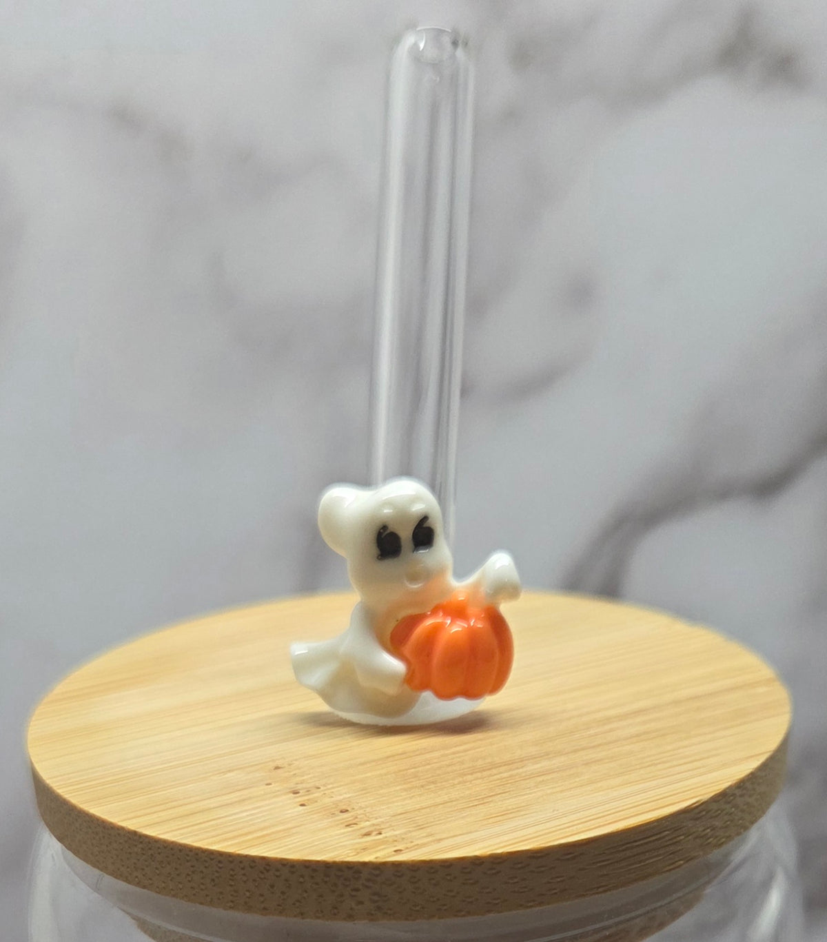 Spooky Fall Glass Straws 7.8 inch