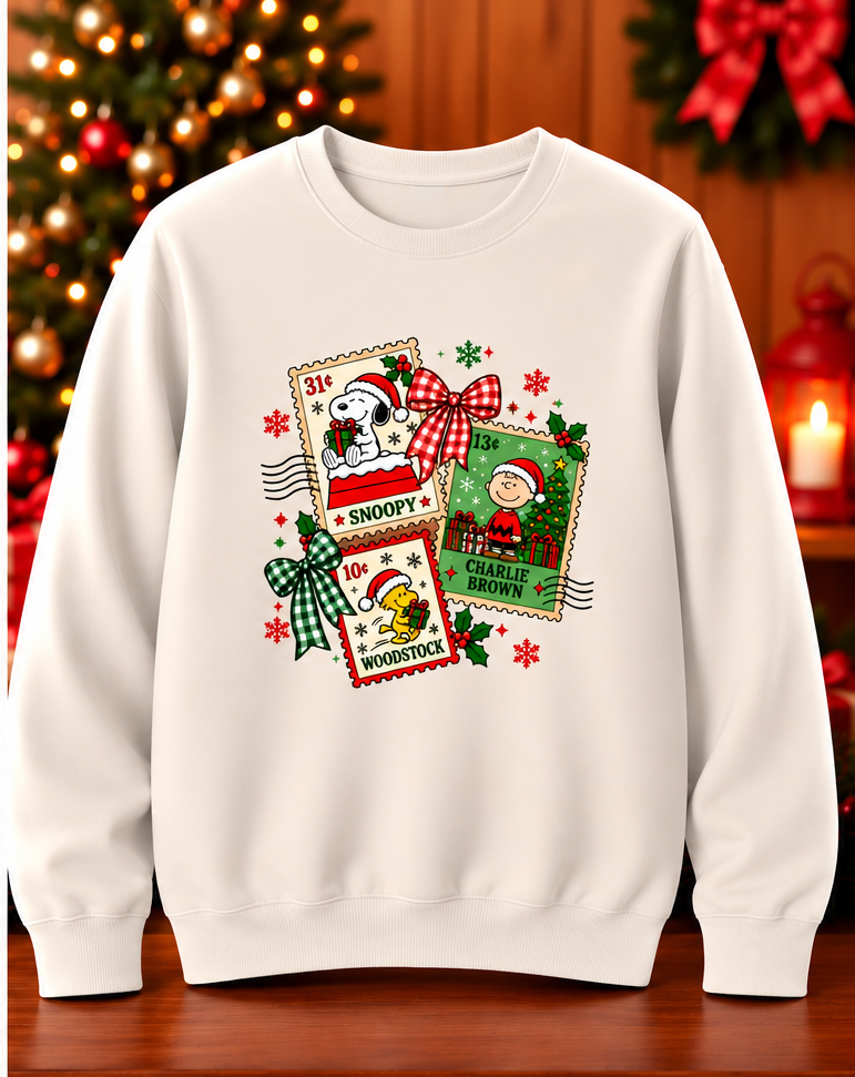 Peanut's Christmas Stamps