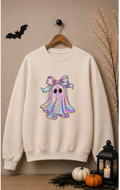 Rainbow Ghost with Bow