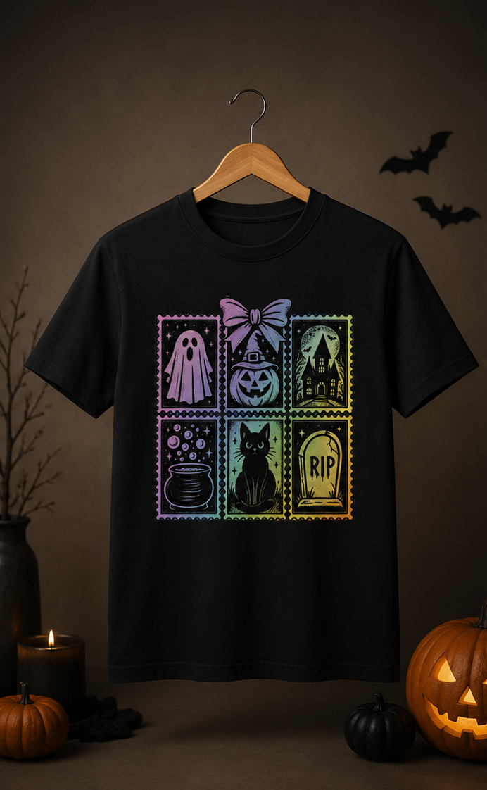 Retro Halloween  Stamps